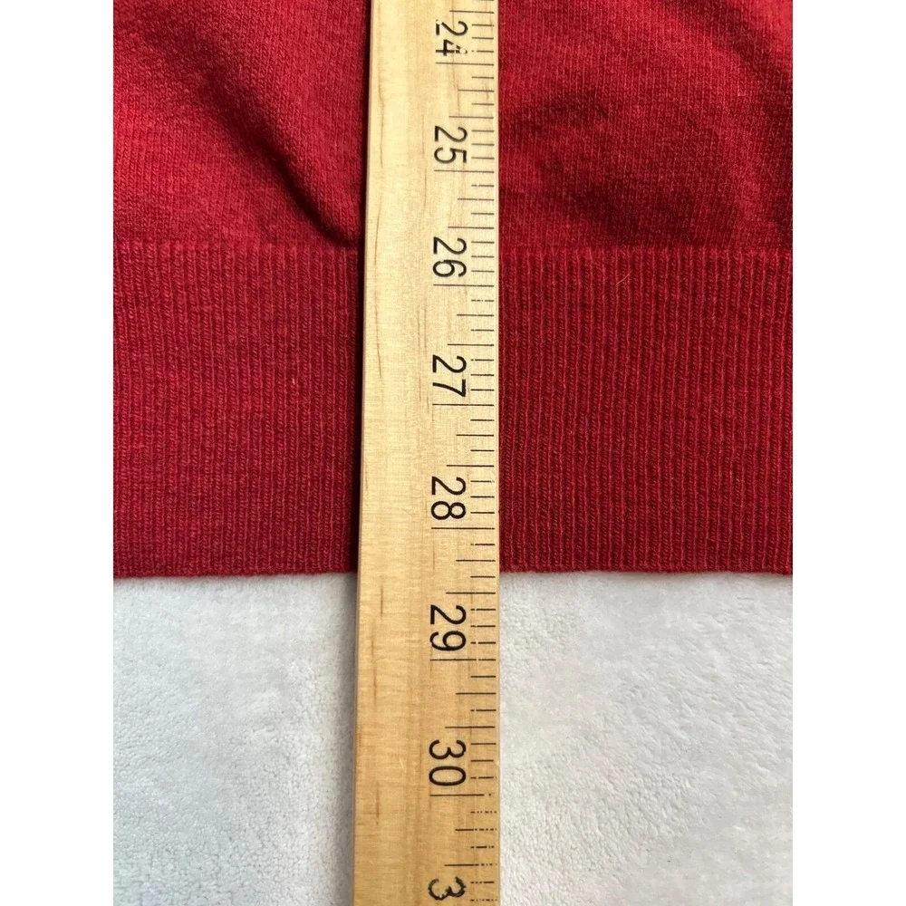 Banana Republic Sweater Lot Mens XL Red Merino Wool Blue Silk Cotton Pullover‎